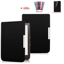 Compatibiliteit met 7,8'' Pocketbook 740 en 740 Pro en 740 Color Reader Case Flip Cover + Beschermfolie + Stylus Pen