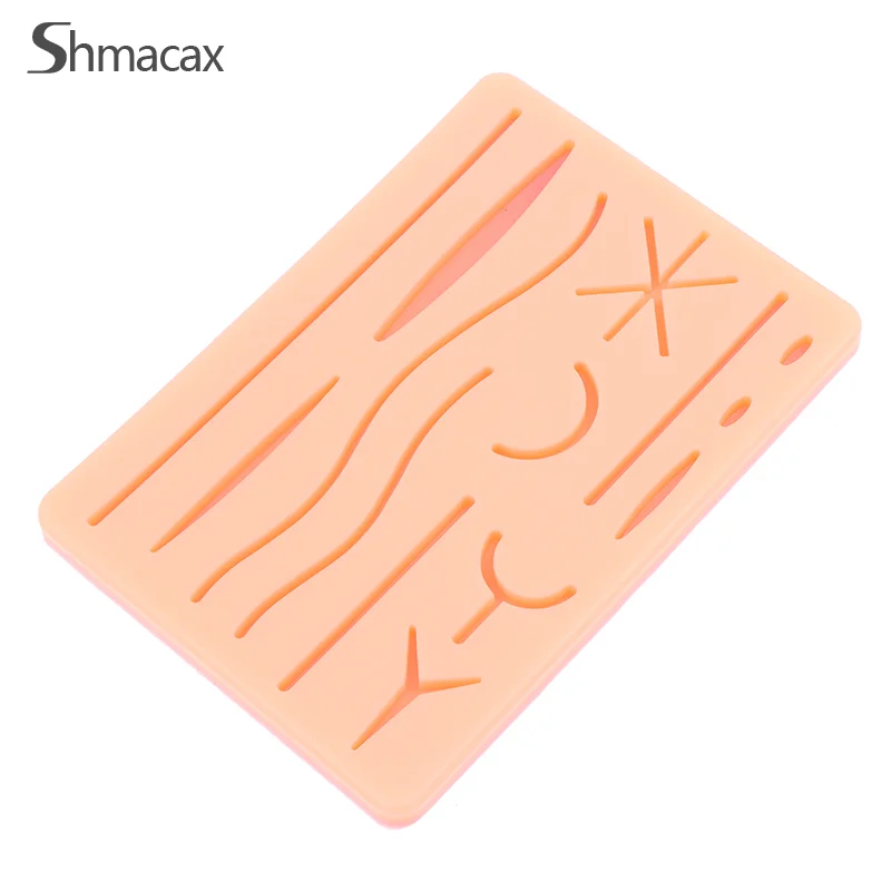 Skin Suture Model Wound Silicone Suture Pad Y Traumatic Suturing Training Pad Reusable Silicone Suture Practice Mat