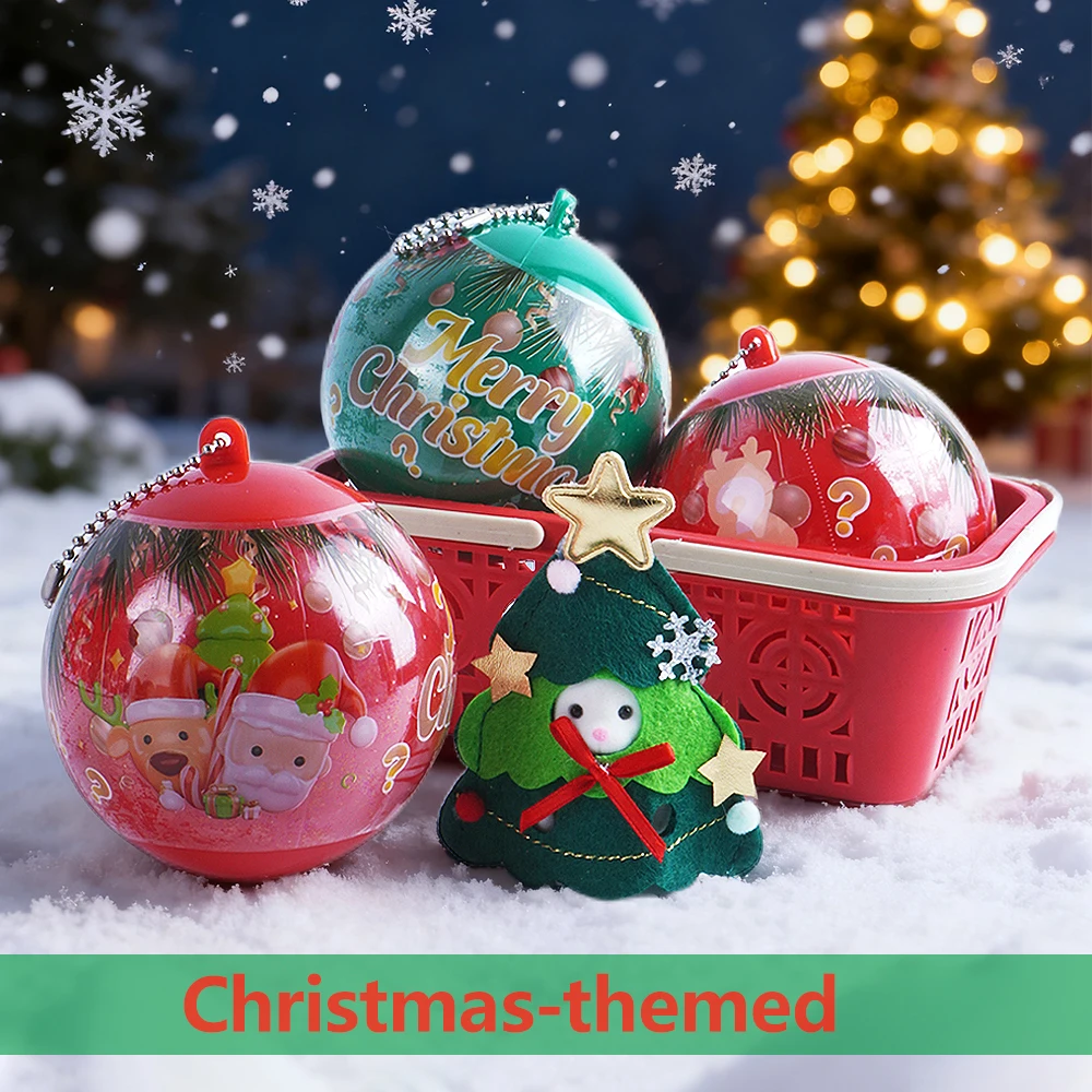 عيد الميلاد موضوع 6 قطع الإبداعية شجرة عيد الميلاد شنقا الكرة قلادة أرنب الرنة الطفل دمية عيد الميلاد الملابس هدية لعبة هدية