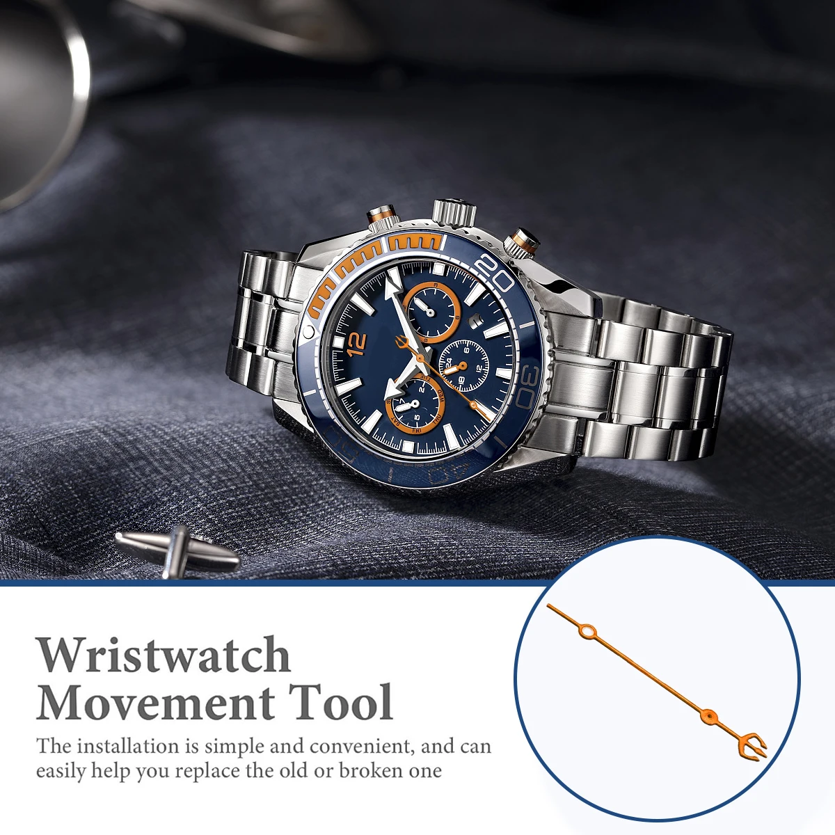 Gemodificeerde Accessoires Horloge Hand Voor Nh35 Mechanische Beweging Seconden Horloge Handen Geschikt Voor Nh35/Nh36/4r/7S Horloge Reparatie Deel