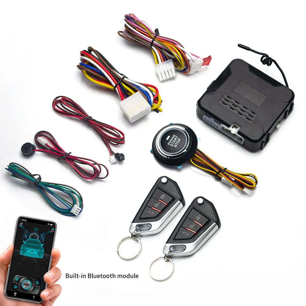 

Удаленный стартер и автомобильная сигнализация Smart App Система дистанционного запуска и остановки двигателя автомобиля Система запуска двигателя с кнопкой автоматического зажигания