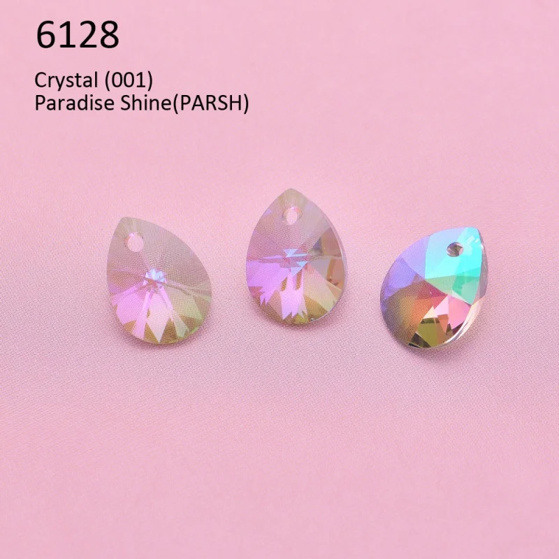 (1 Piece) 6128 Mini Pear Pendant Rhinestone Original Crystal from Austria for Necklace Earrings Jewelry Making Accessories