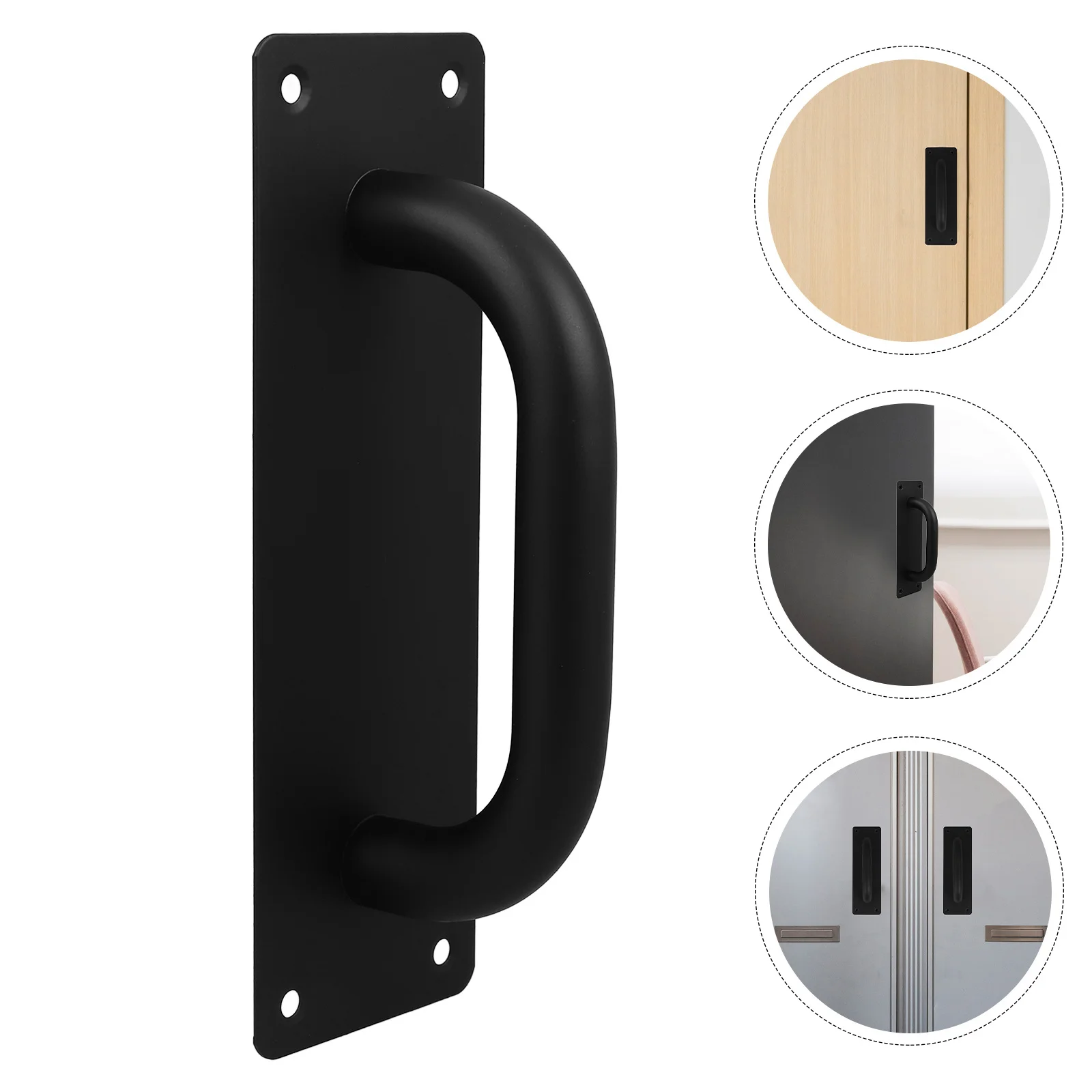 

2pcs Push Handles Stainless Steel Fire Heavy Duty Pull For Interior Office Hotel Commercial Use Sliding Barn Door Fence Gate