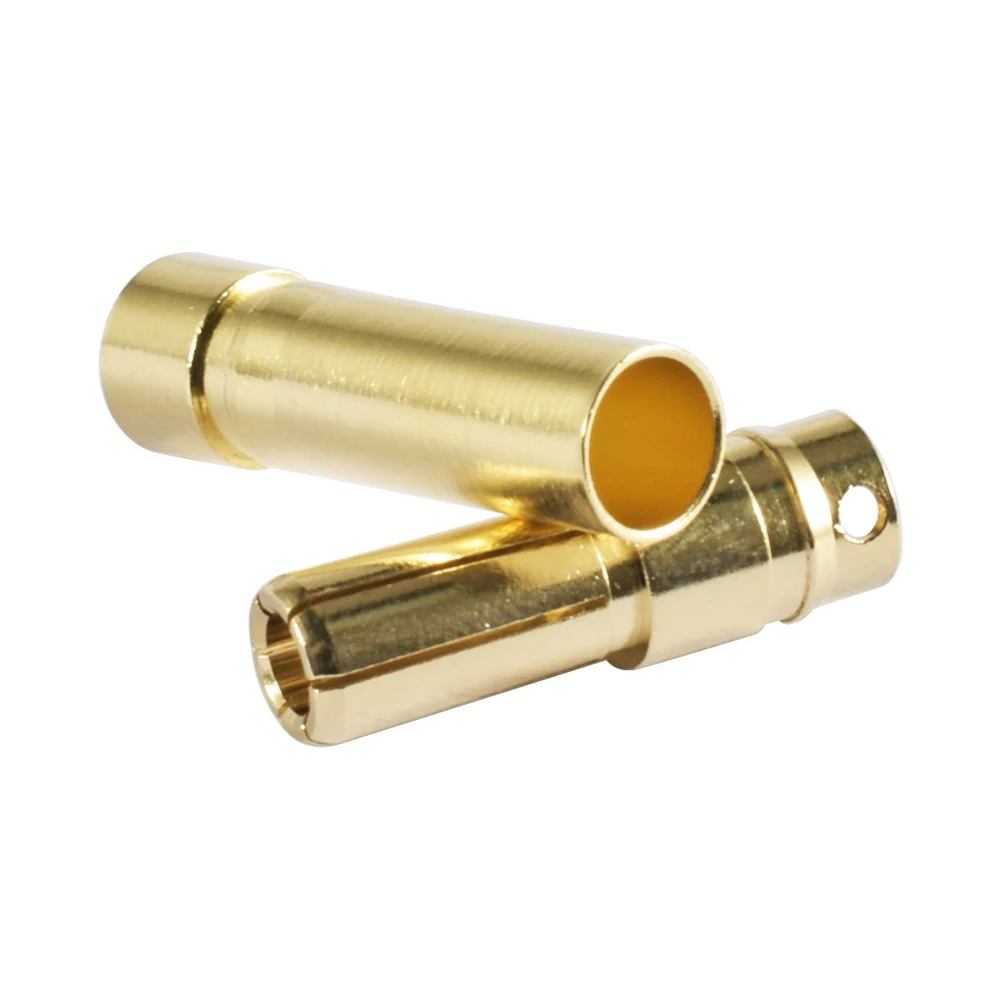 9IMOD 1/5/10Pair RC Bullet Connectors 2/3/3.5/4.0/5/5.5/6/8mm Male Female Banana Bullet Connector Plug Gold-plated Adapter