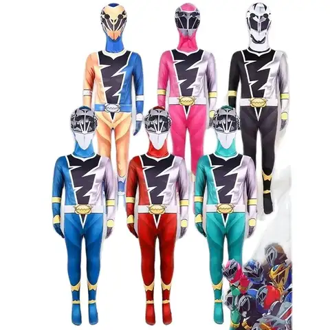 Anime Fancy Adult  Ranger Kishiryu Sentai Ryusoulger Cosplay Costume Jumpsuit Halloween Party Role Play Men Clothes