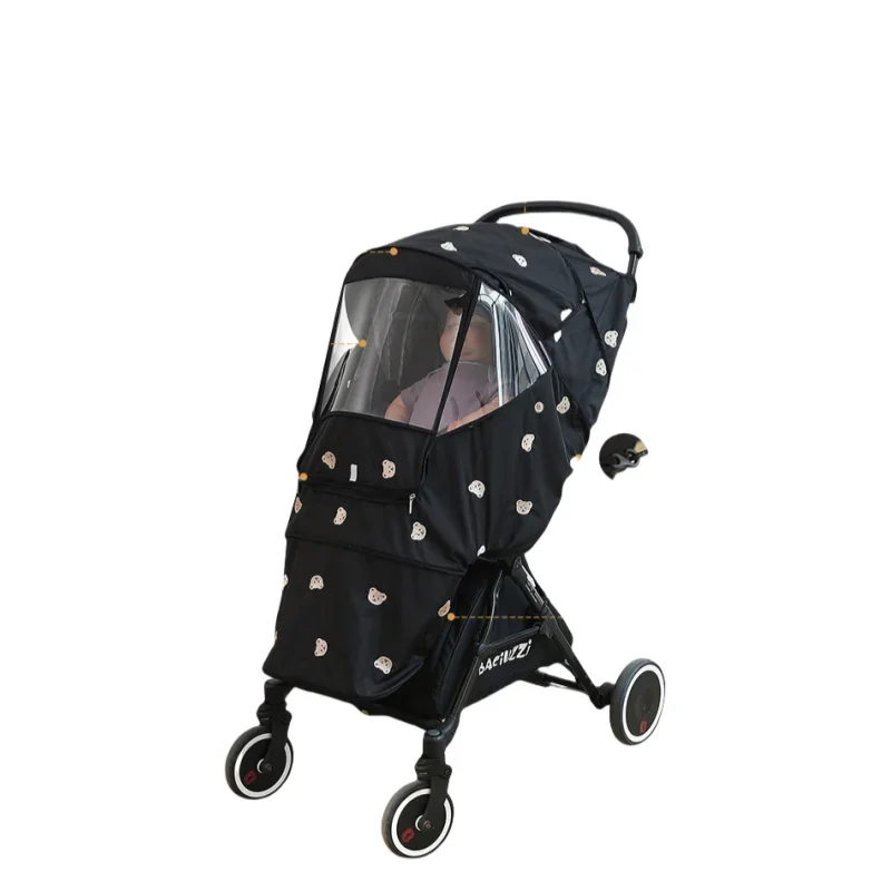 Baby Stroller Customized Rain Sunshine 99% UPF Winter Baby Stroller Rain Cover