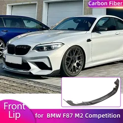 Full Carbon Fiber Front Bumper Lip Spoiler for BMW F87 M2 Competition M2C 2018-2021 Car Front Lip Chin Apron Splitters Body Kit
