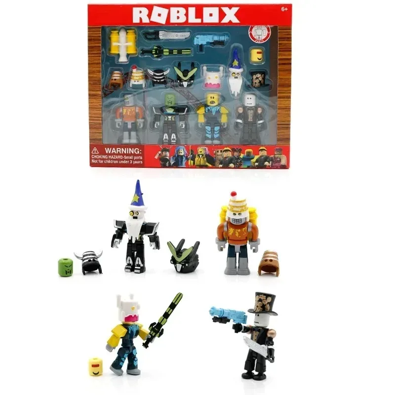 4-teiliges Set Roblox Roboter Weltmeister-Stil Spielzeug mit Zubehör Geburtstagsgeschenk Cartoon Modell in Box – Detail 4