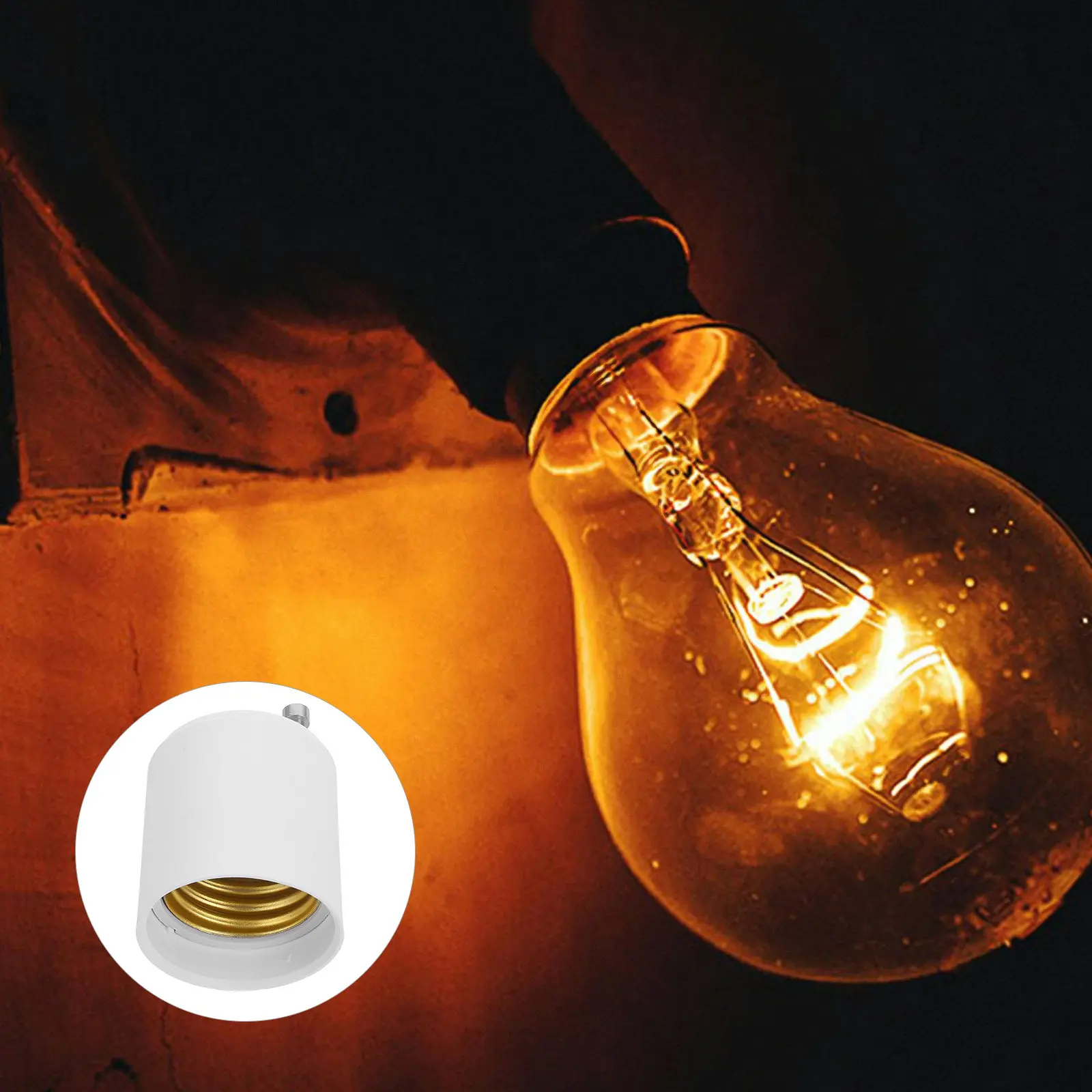 

3Pcs Bulb Socket Adapter Gu24 to E26 E27 Light Fixture Converter Fire Resistant Reliable for Residential Commercial Lighting