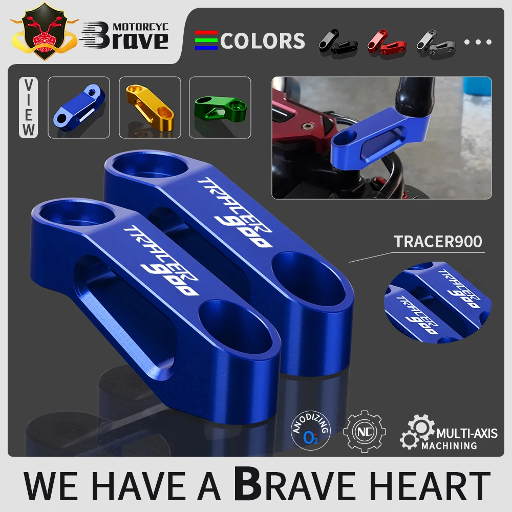 

For YAMAHA Tracer 900 Tracer 900GT Tracer 900 900GT Motocycle Mirror Riser Extenders Spacers Extension Adapter Accessories