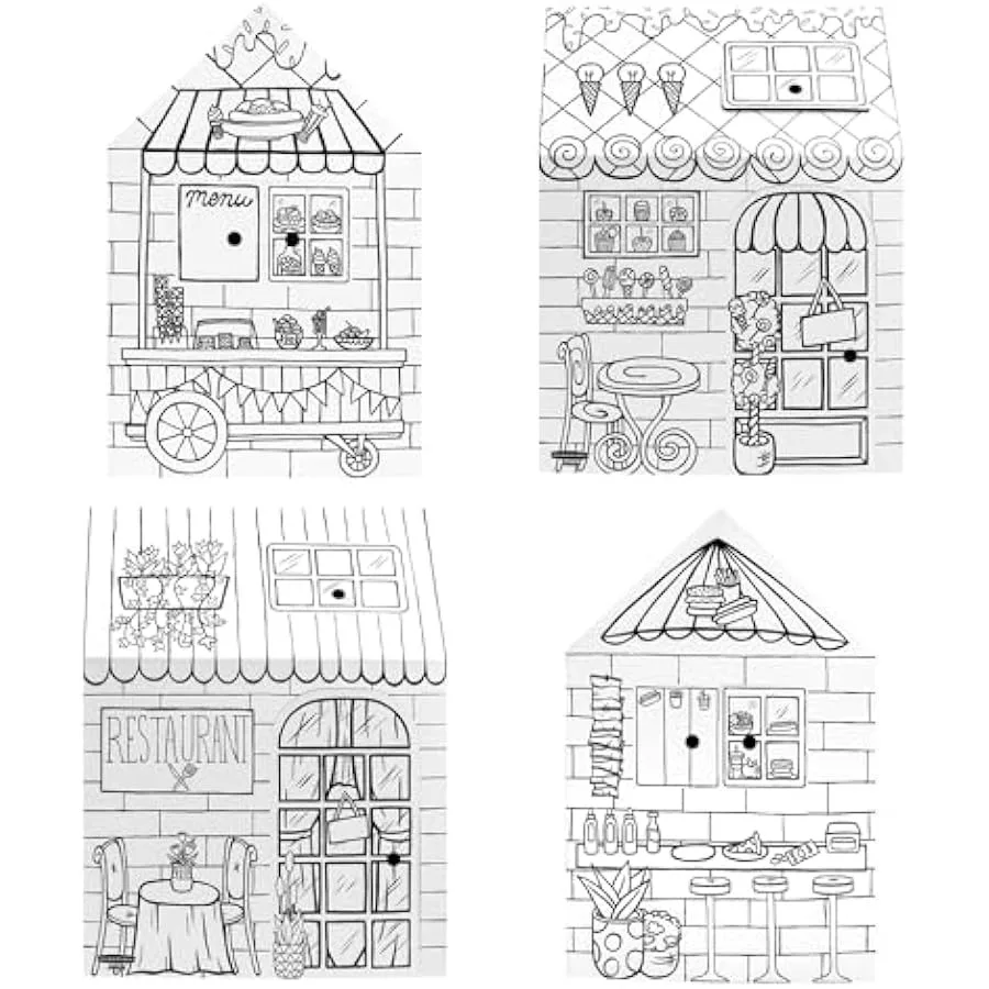 صندوق المصرفيين في اللعب الملون في Treats N' Eats Playhouse Cardboard Playhouse وأنشطة حرفية بالحجم الطبيعي للعائلات #5