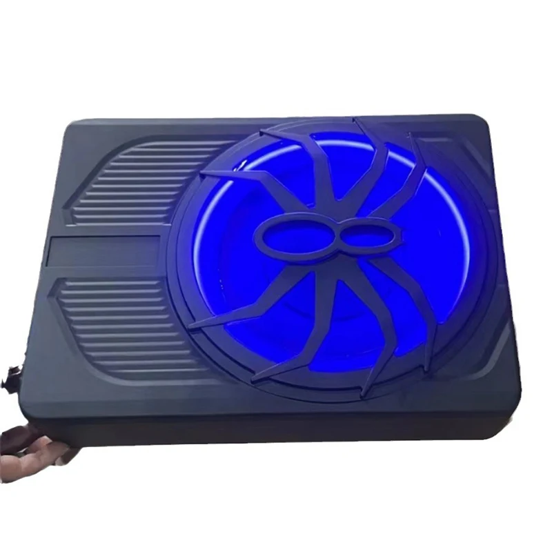 10-inch car subwoofer, modified ultra-thin under-seat 800W active amplifier, colorful atmosphere lights view 2