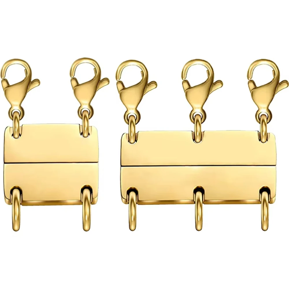 10 Pieces/Hot Sale Metal Buckle Jewelry Buckle Separator Stackable Layered Necklace Chains and Bracelets