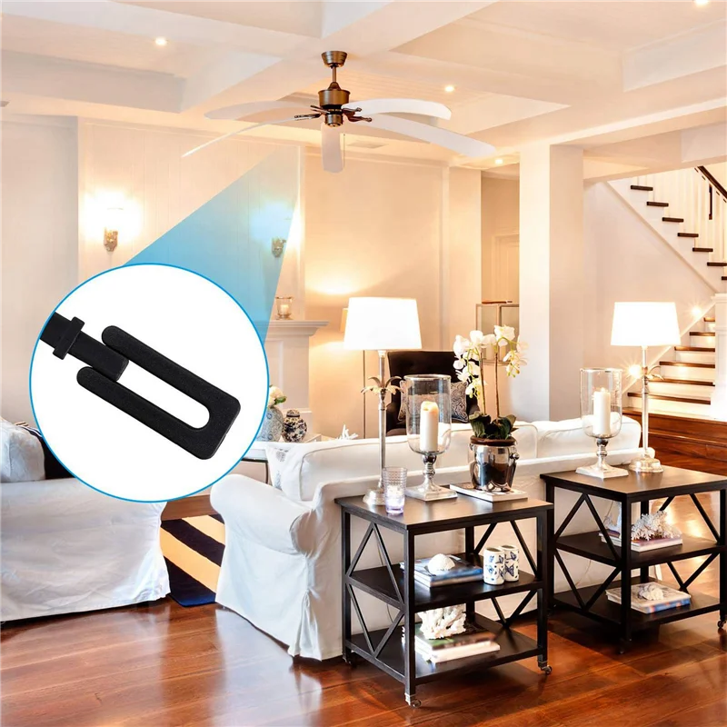 8 Set Ceiling Fan Blade Balancing Kit Fan Weight Balancing Kit Include Balancing Clip And Self-Adhesive Metal 5GM Weight-AT30