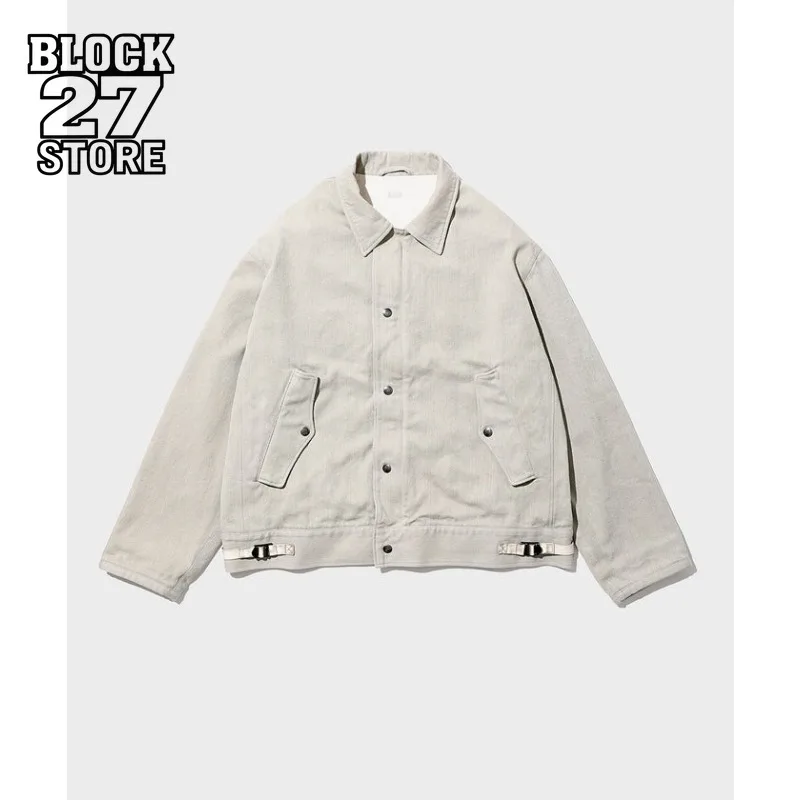 

Mens Denim Jacket Harajuku Autumn New Fashion Classic Simple Loose Fit Casual Streetwear Trendy Jean Coat Popular Outerwear New