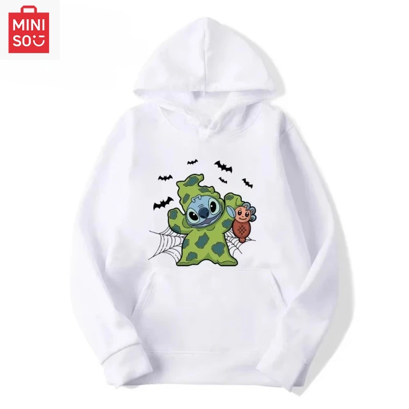 

Свитер с капюшоном Disney Halloween Stitch Limited, новые европейские, американские осенние и зимние мужские и женские свитера, топы
