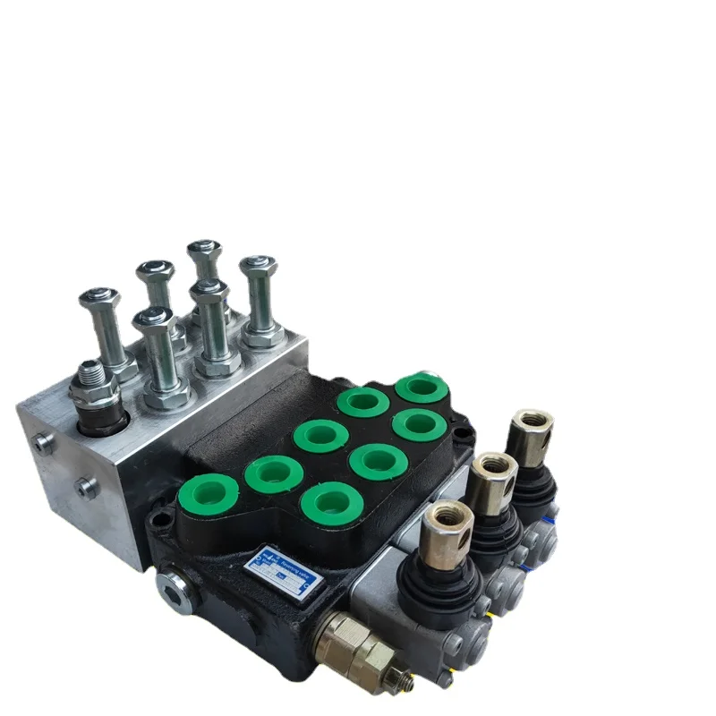 Mechanical modification manual control dualpurpose electro-hydraulic  multi-channel electromagnetic reversing valve group