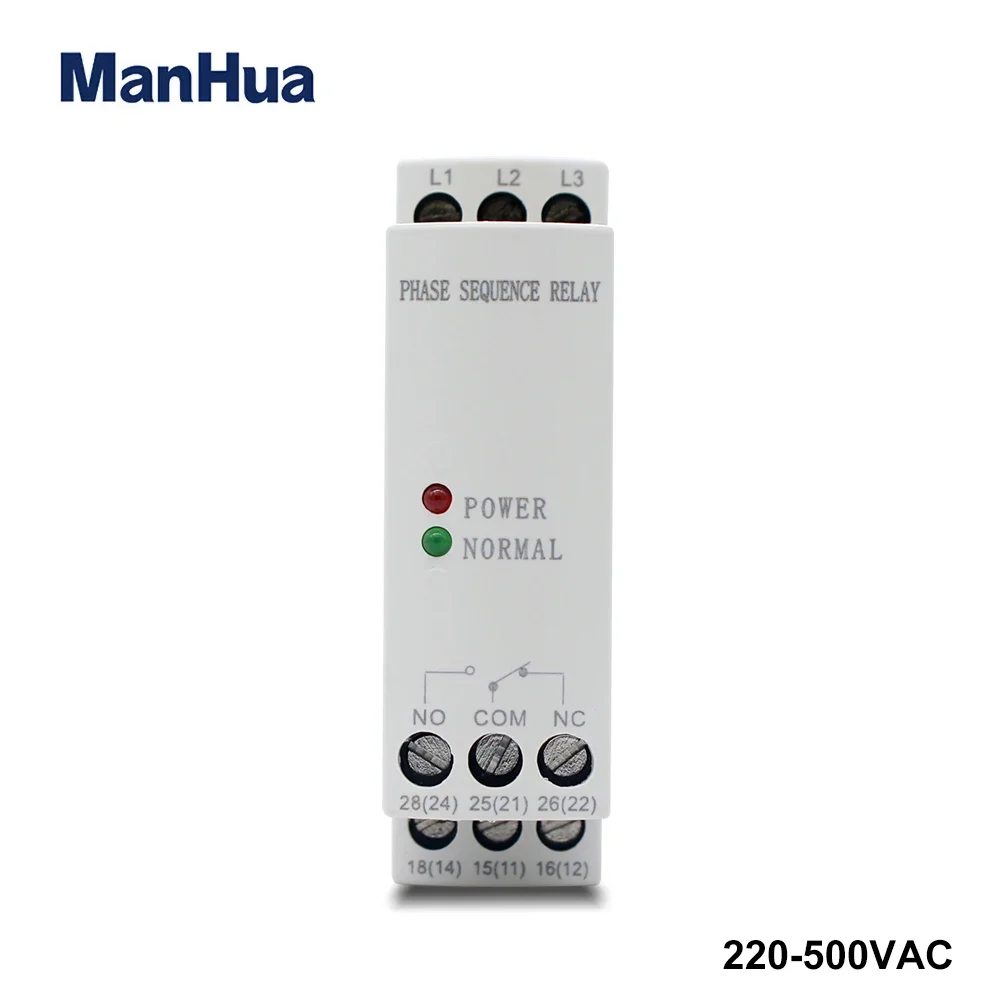 ManHua Three Phase 250V-500VAC  MR06S Phase failure  phase  Sequency  Protection