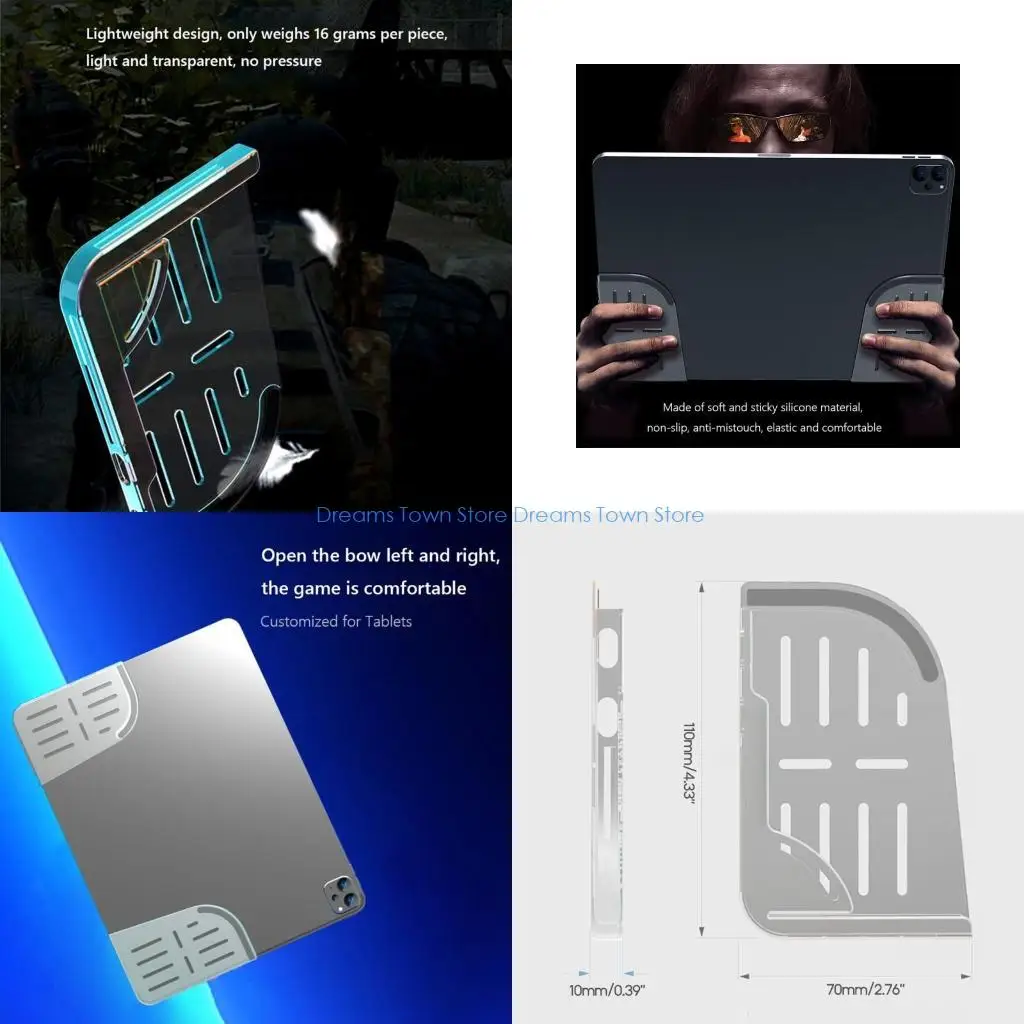 

HX6A Вспомогательный держатель для мобильных игр, мягкие силиконовые ручки для планшета, игровые аксессуары для накладка