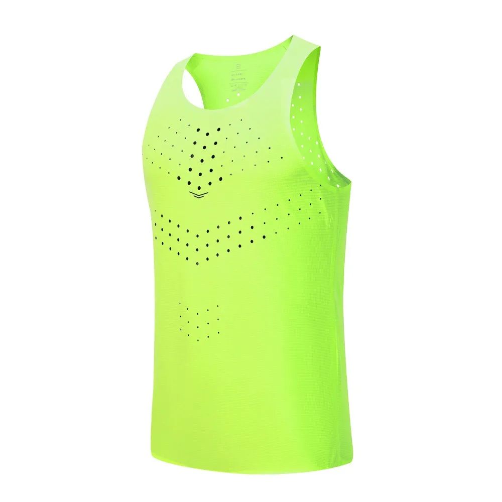 

Ultralight Men Women Running Vests Sleeveless Hole Design Sport Athletics Vest Solid Color Breathable Tank Tops Unisex S To 2xl