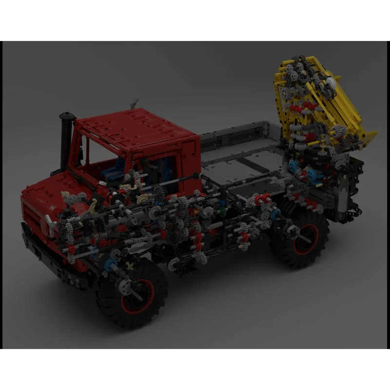 

MOC-215848 Грузовой транспортный грузовик U5023 с 16-скоростной коробкой передач с краном и кроватью 6360 Запчасти Игрушки для мальчиков и детей Подарки