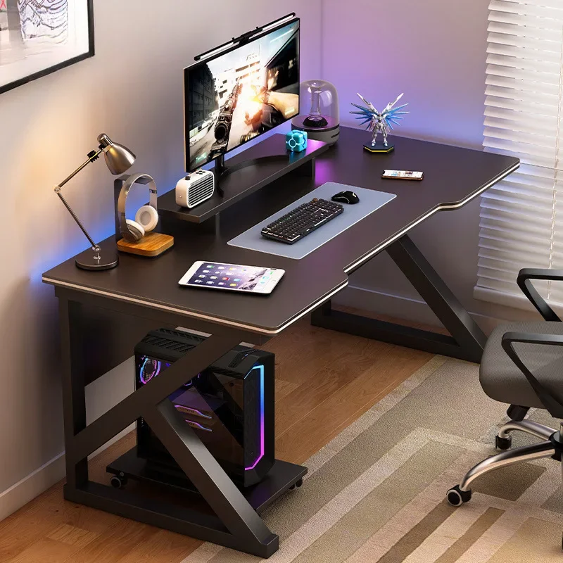 Computer desk Desktop simple e-sports table and chairs Home desk Student writing desk Bedroom