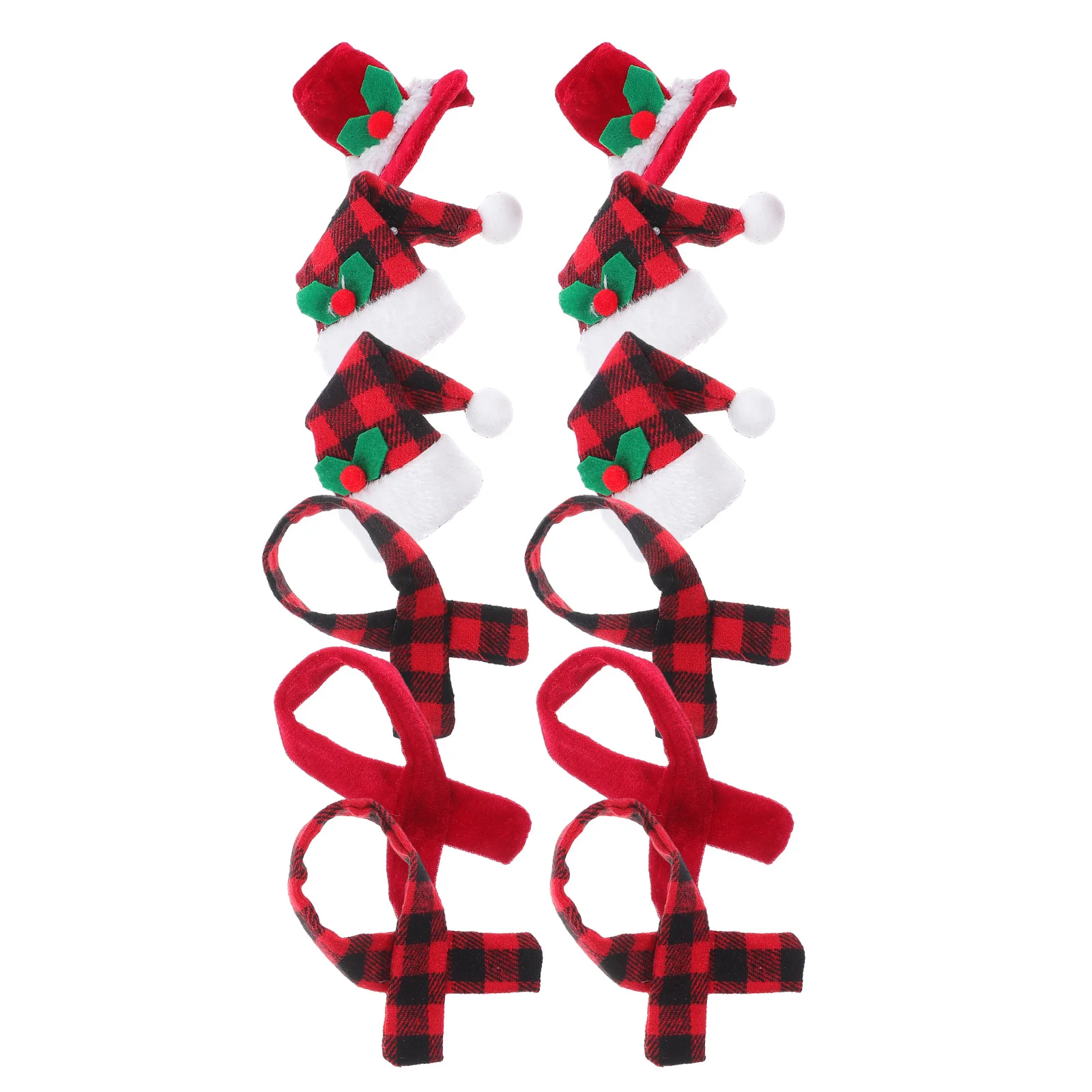 

12Set Christmas Wine Bottle Decor Cover Featuring Mini Santa Snowman Costume for DIY Holiday Table Centerpiece Party Setup