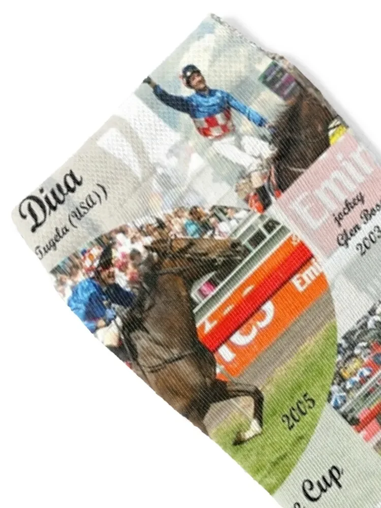 Makybe Diva Melbourne Cup Hat Trick Socks winter gifts summer sports and leisure Men's Socks Women's