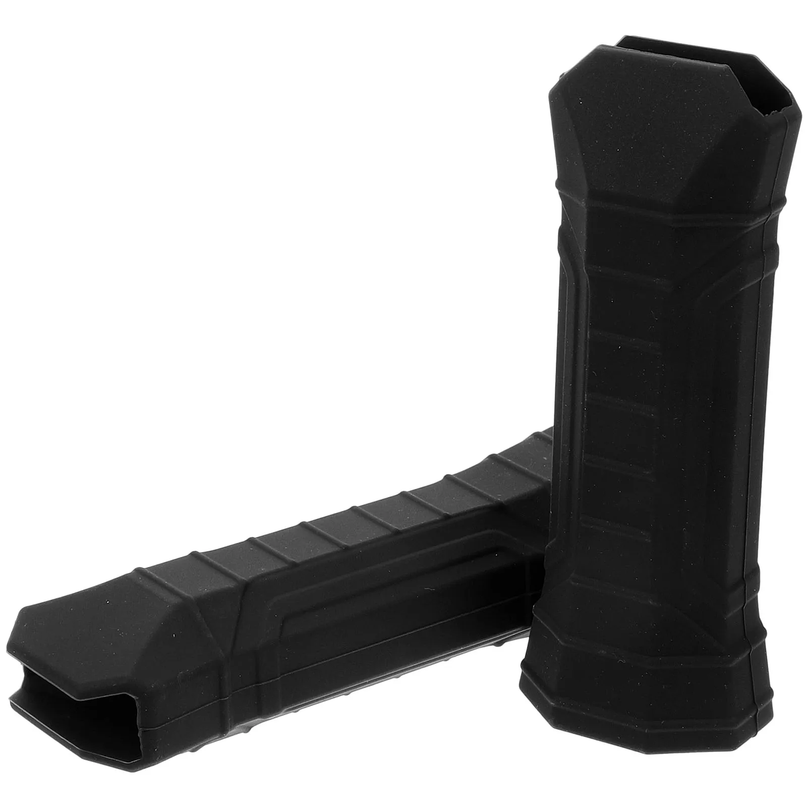

2 Pcs Anti-slip Handle Cover for Racket Comfortable Silicone Grip Wraps Accessories Black Hand Grips Sports Toys