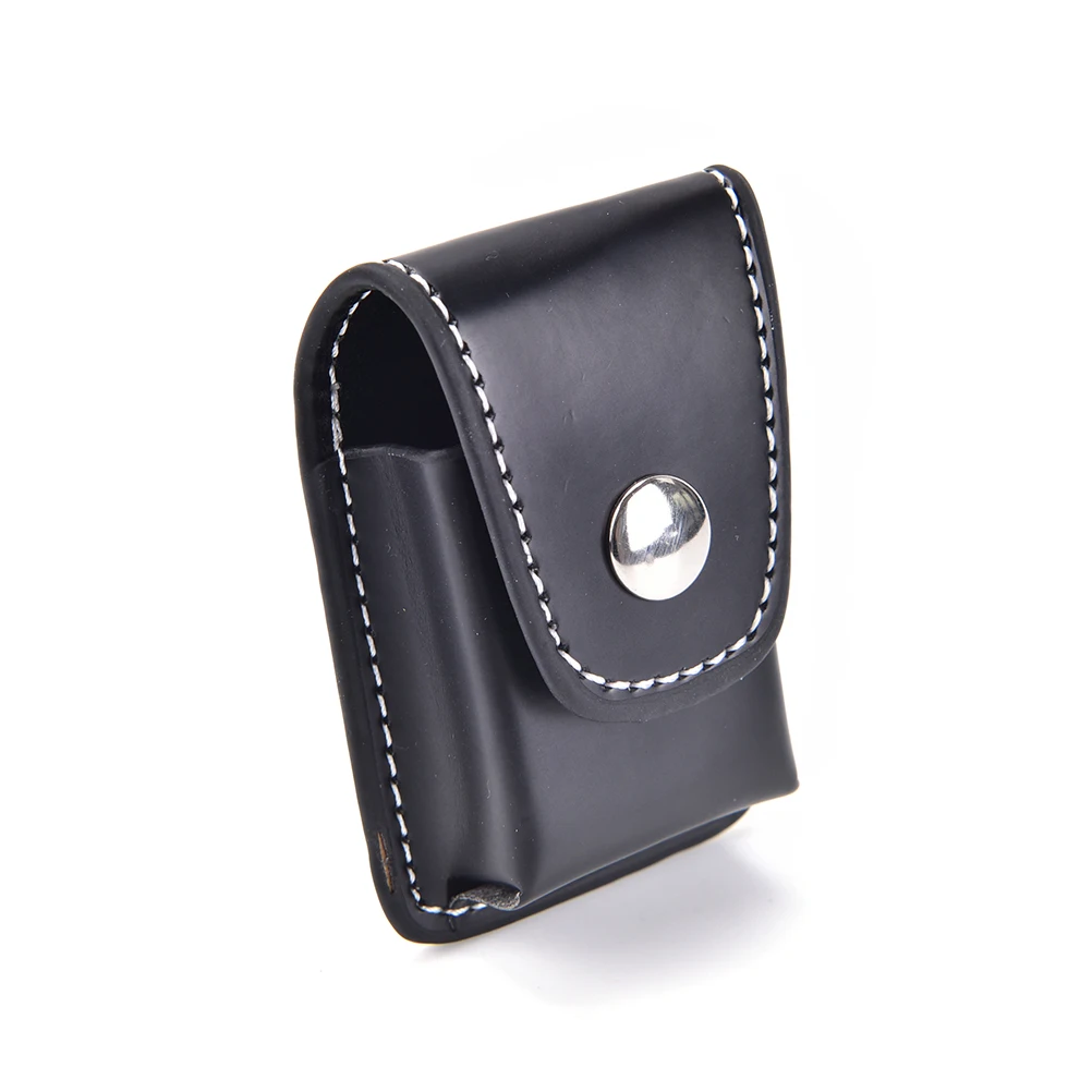 1PCS Black Windproof Cigarette Lighter Pouch Case Box Holder With Belt Loop Waist Bag