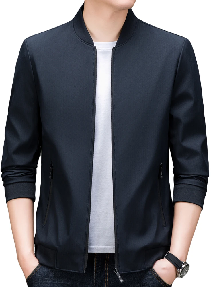 

Повседневная универсальная мужская одежда Jaet, весна-осень 2023, новинка Sle, очаровательный бейсбольный воротник, одежда для папы, подставка из полиэстера