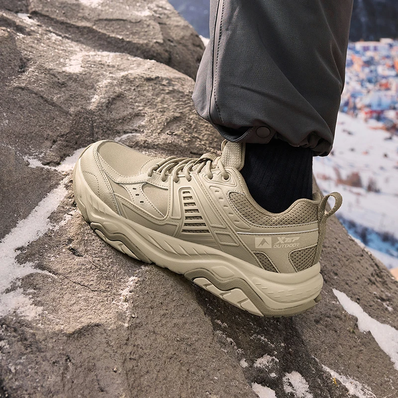 Xtep Классическая походная Уличная обувь для мужчин 2024 зимняя износостойкая спортивная обувь устойчивые удобные кроссовки 976419170018