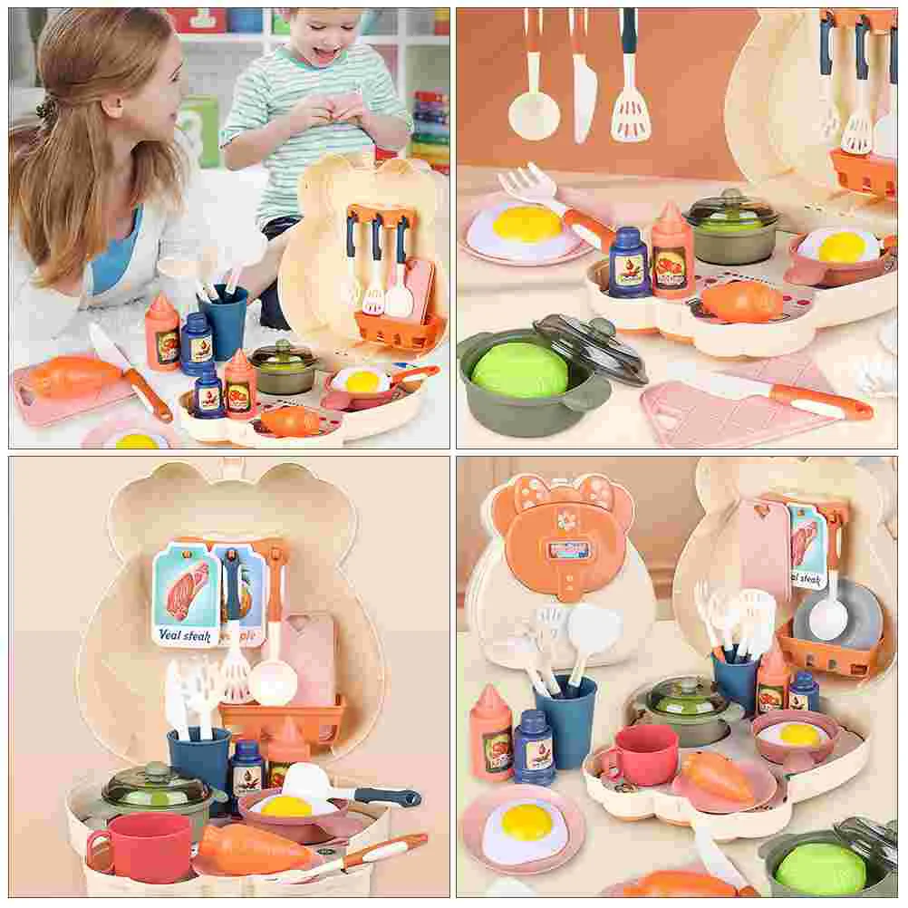 25 uds. Juguetes de cocina para niñas y niños, utensilio de cocina, accesorios, utensilios, rompecabezas, juguete educativo de plástico para niños