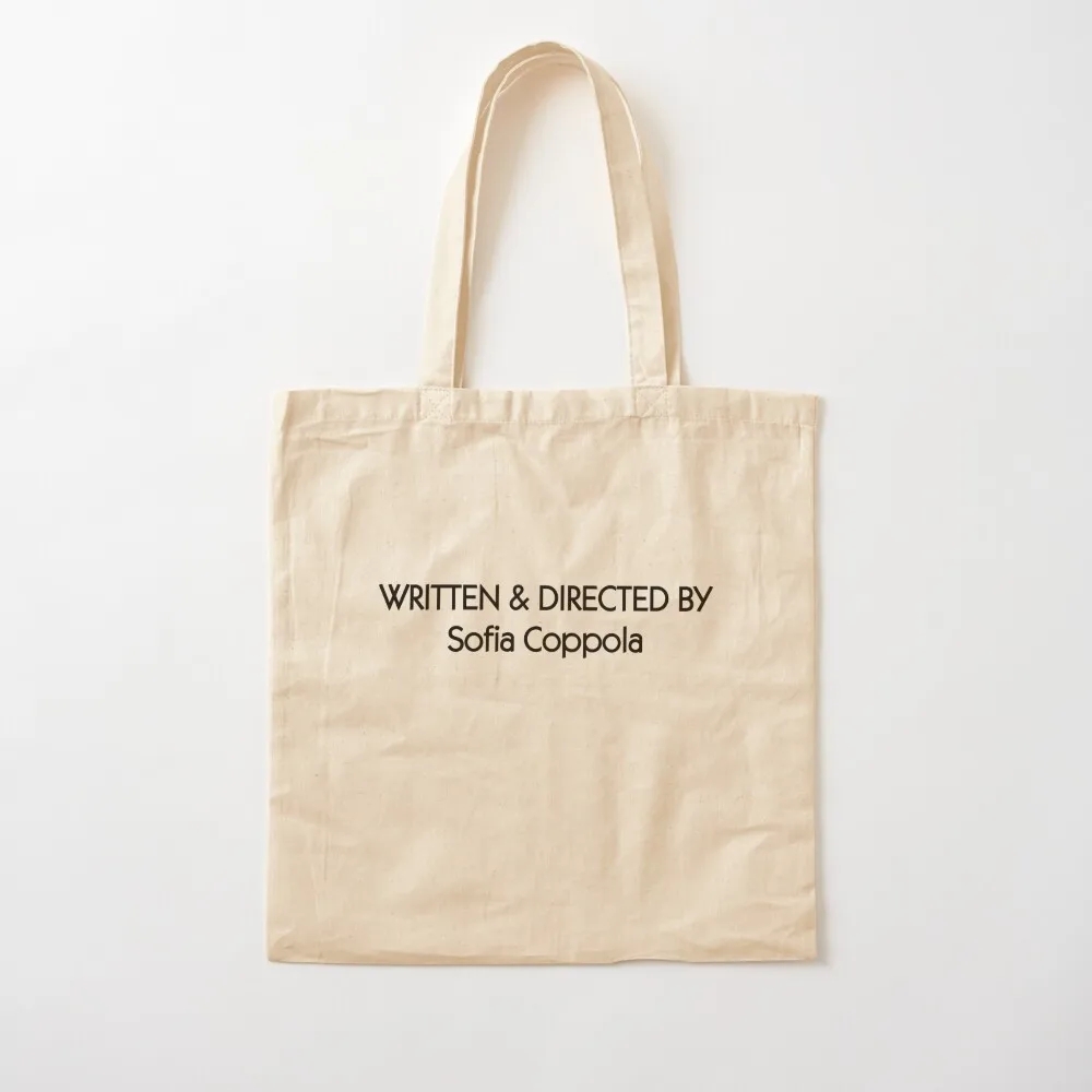 Written & directed by Sofia Coppola Tote Bag canvas tote bag bag for beach Canvas Tote