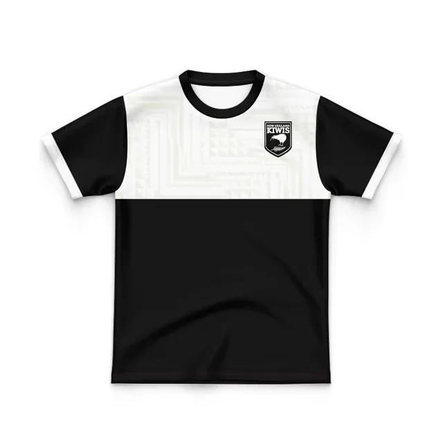 2024 KIWIS MENS MEDIA POLO RUGBY JERSEY Bambini - Donna - MAGLIA con cerniera con cappuccio Taglia: S-5XL