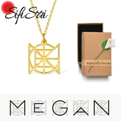 Sifisrri Custom Name Monogram Necklace for Women Stainless Steel Jewelry Handmade Logo Chain Pendant Birthday Personalized Gift