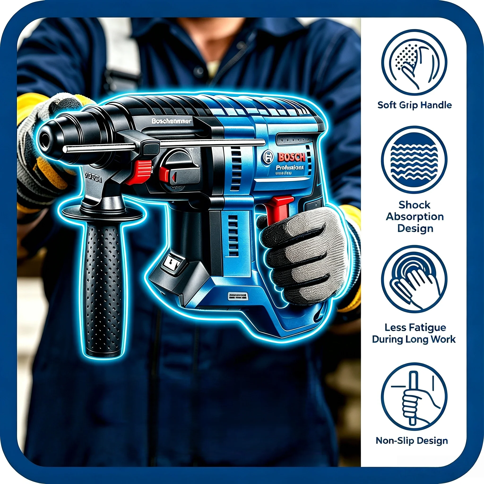 Power Tools Hammer - BOSCH GBH 180-LI Brushless Cordless Rotary