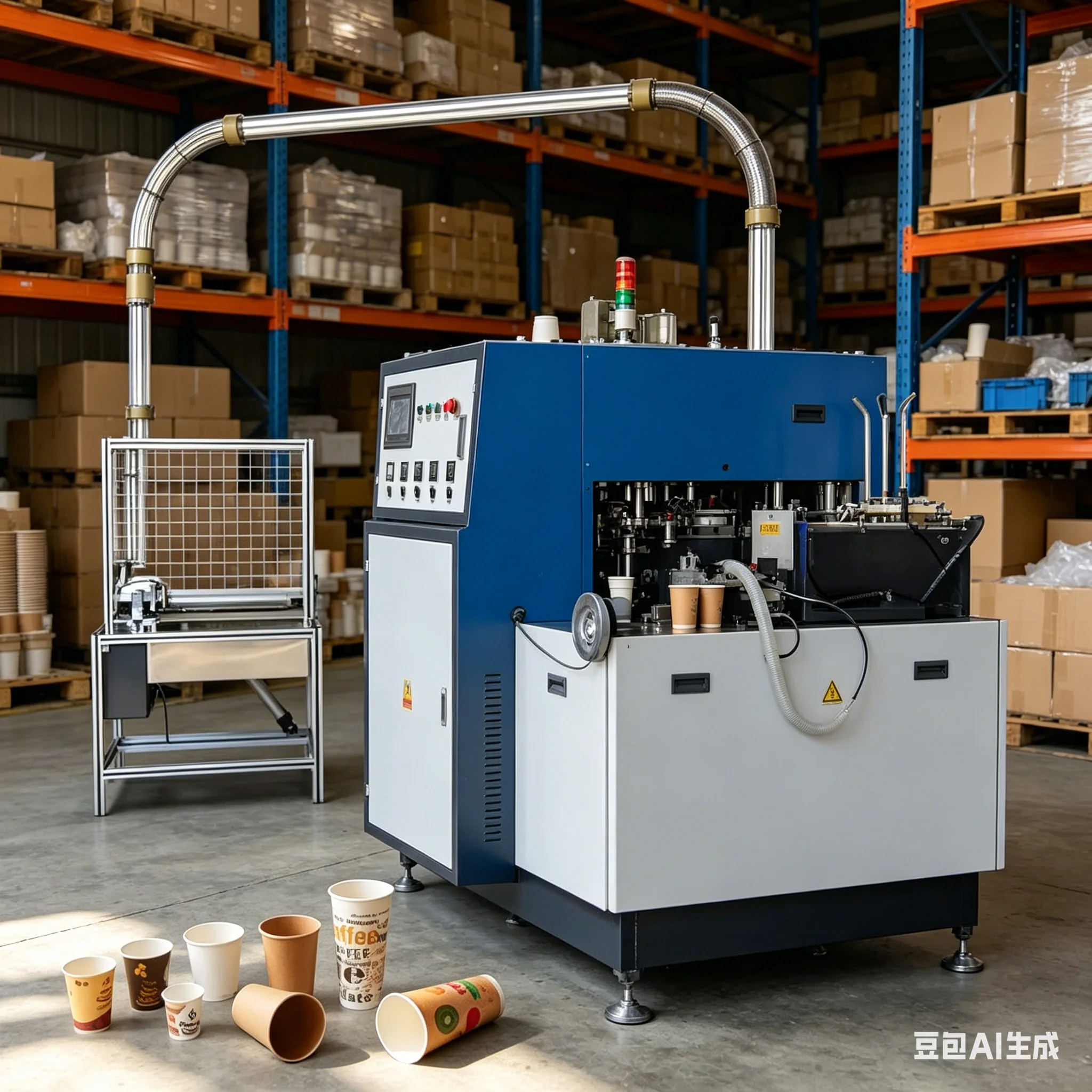 Paper Cup Making Machine Medium Speed 80-100pcs/min Automatic Former for Customized Tea Cups