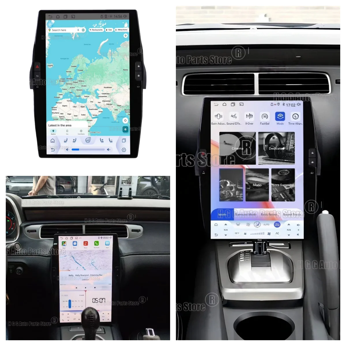 

14,5-дюймовый автомобильный радиоприемник CarPlay Android 13 для Chevrolet Camaro 2008-2015, мультимедийный плеер с сенсорным экраном, GPS-навигация, головное устройство BT