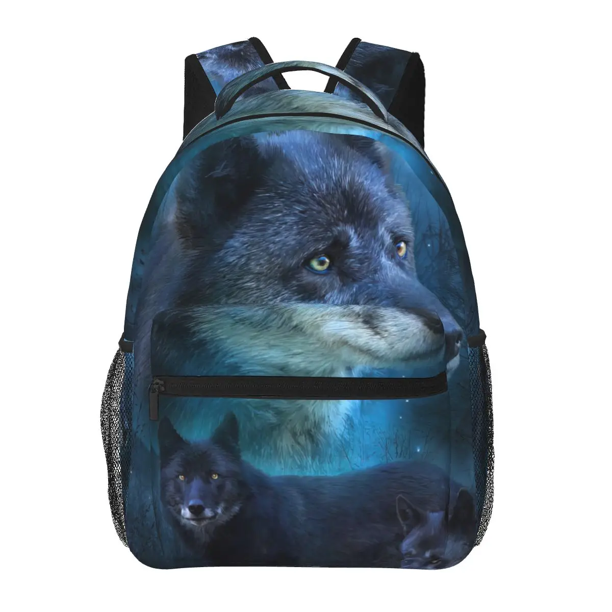 

Blue Wolf Backpack for Girls Boys Travel RucksackBackpacks for Teenage school bag