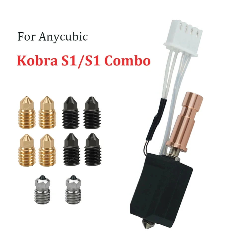 Für Anycubic Kobra S1 Hotend-Upgrade Keramik-Heizdüse Kobra S1 Combo Hotend S1C 24V 48W Schnellheizung Kobra S1 Zubehör