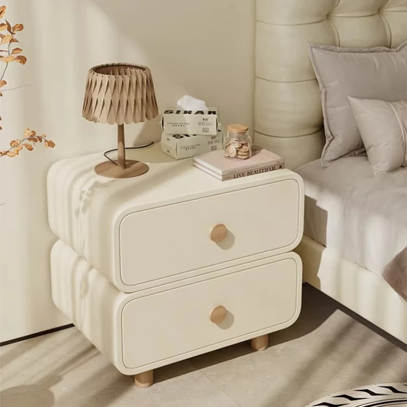 Mesa de Cabeceira Nórdica com Armazenamento, Estilo Moderno de Meados do Século, Mesa de Cabeceira de Canto Única para Quarto, Decoração Simples, Criado-Mudo, Móveis para Casa