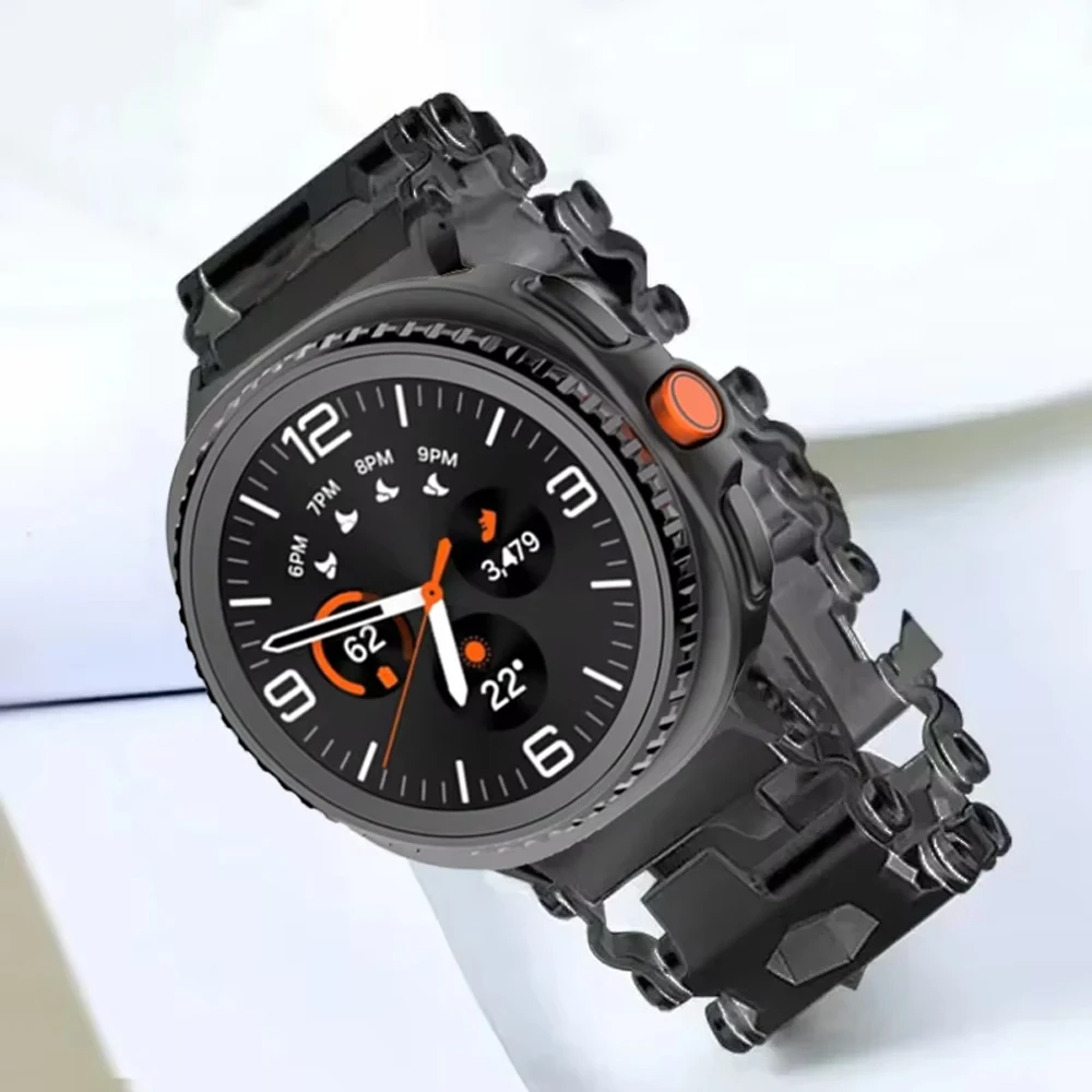 

Многофункциональный металлический ремешок для Samsung Galaxy Watch Ultra 47 мм 2025 Sport Прочный ремешок Galaxy Watch 8 40 мм 44 мм/Classic 46 мм
