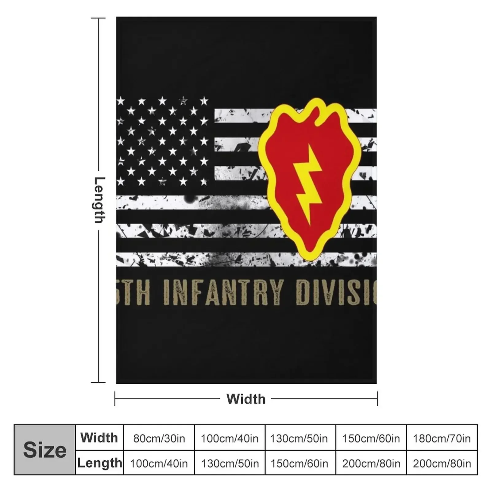 25th Infantry Division (Distressed Flag) Throw Blanket wednesday for winter Blankets