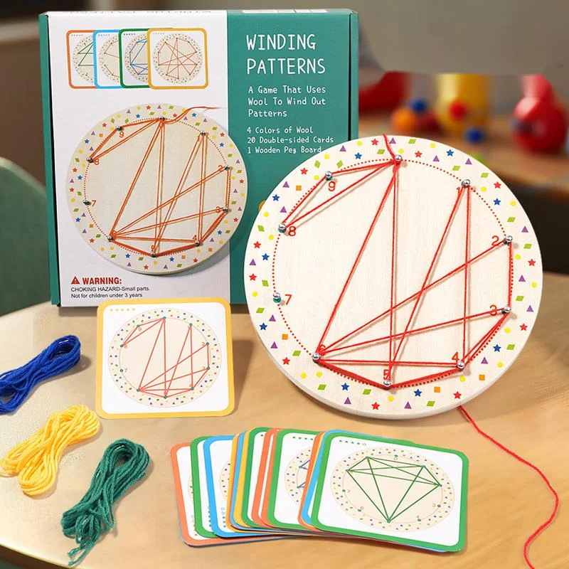 

Creative Winding Rope Game Montessori Educational Toys Hand Eye Coordination Fine Motor Exercise Early Education Teaching Aids