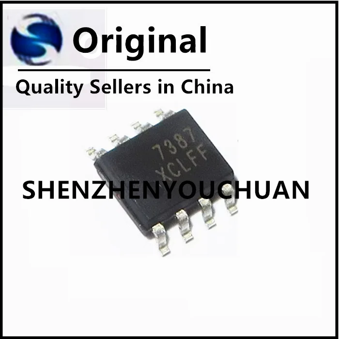 FAN7387MX original FAN7387MX 7387MX 7387 SOP-8 IC Chipset, novo, 1-100 pcs