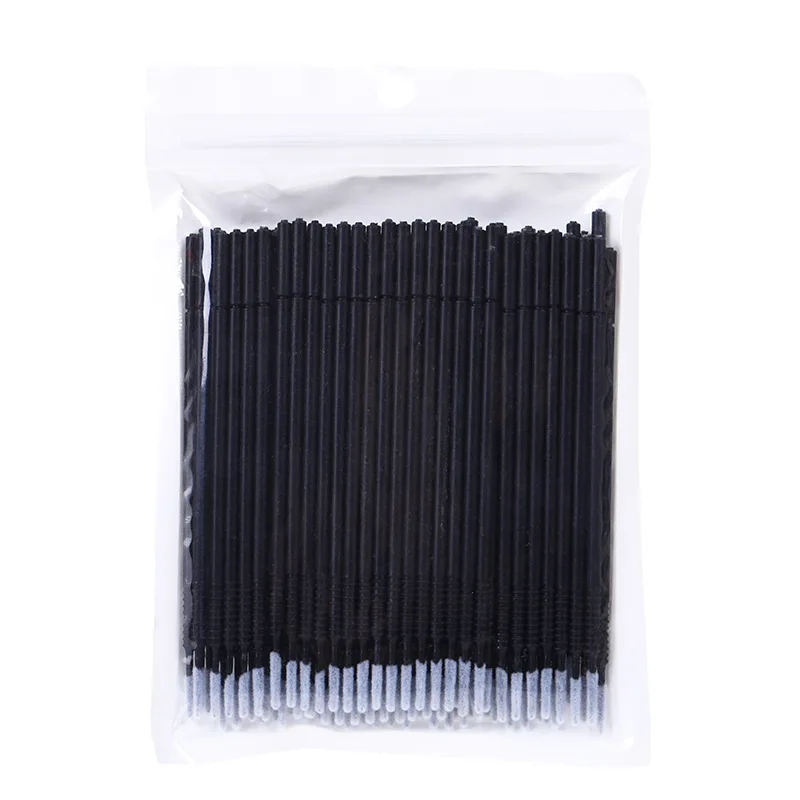 100 stücke Microbrush Wimpern Verlängerung Pinsel Lash Kleber Reinigung Make-Up Pinsel Wimpern Verlängerung Liefert Zubehör Micro Pinsel