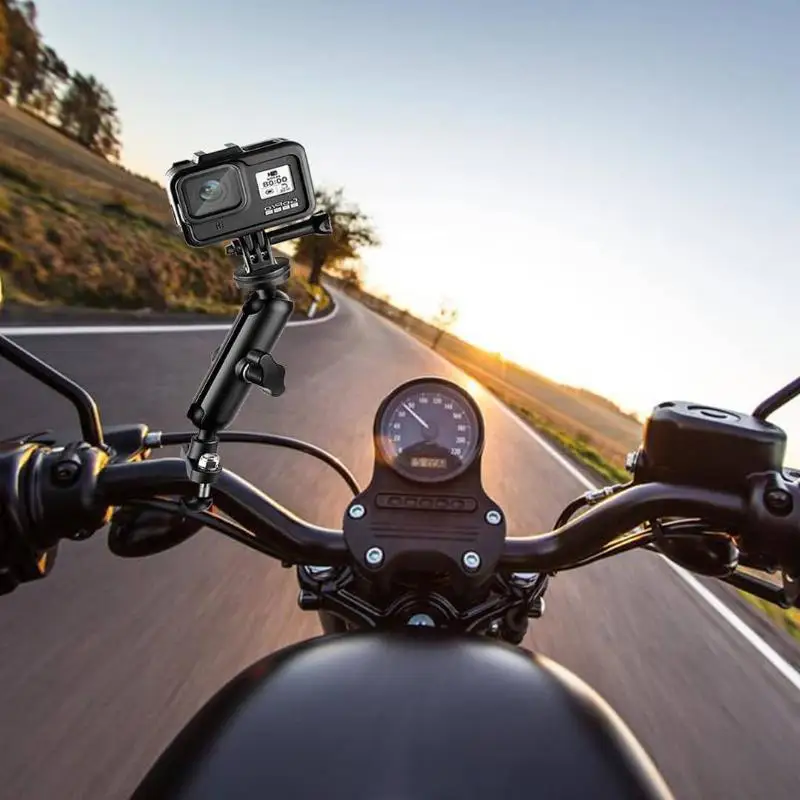 Legierung 360 ° Motorrad-Kamera-Lenkerhalterung Perfekt für Filmaufnahmen mit Anpassbaren Winkeln – Detail 10