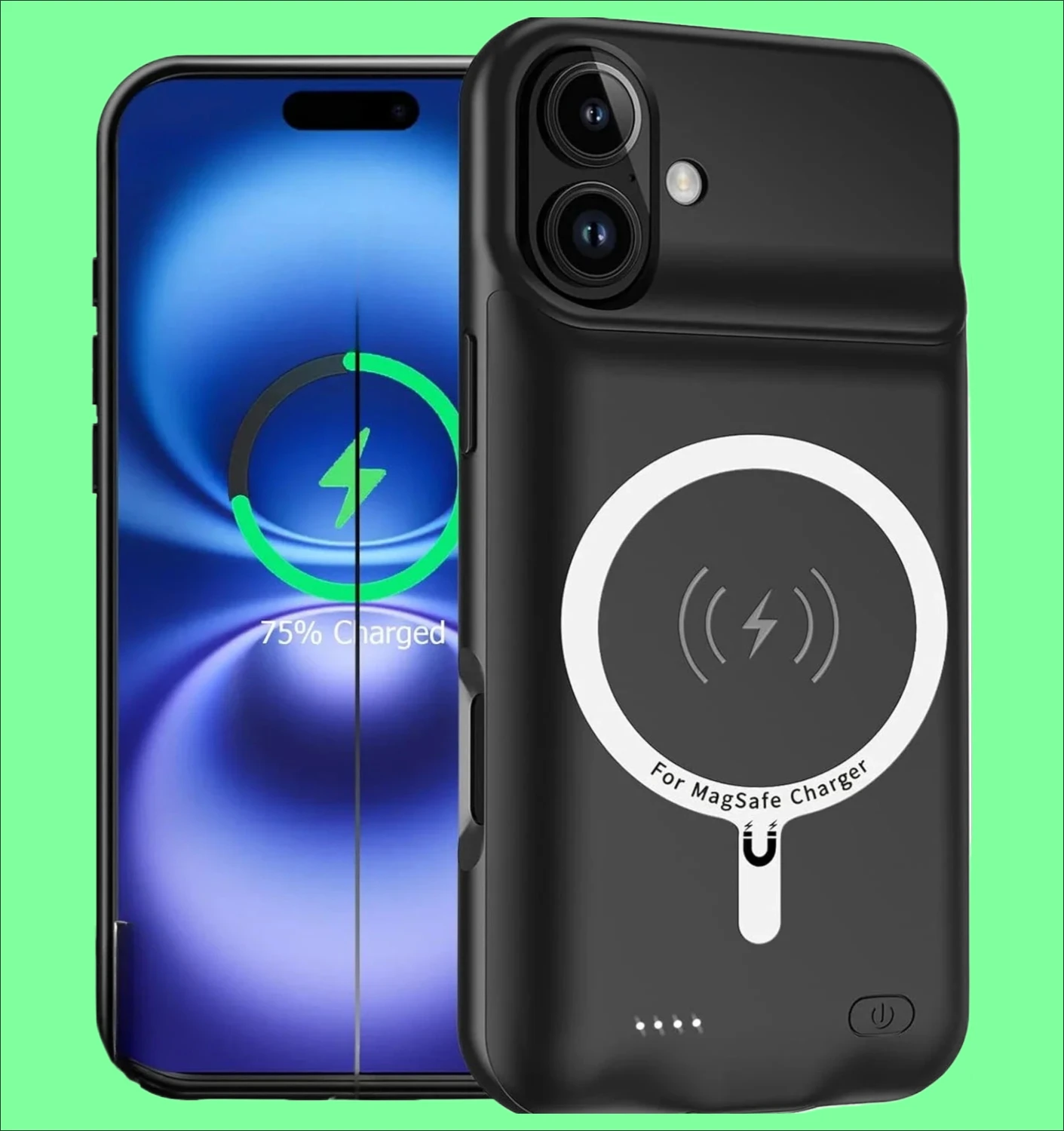 

10000mAh Battery Case For iPhone 17 Power Bank Magnetic Wireless Charging Cover for Magsafe Charger Power case bateria externa