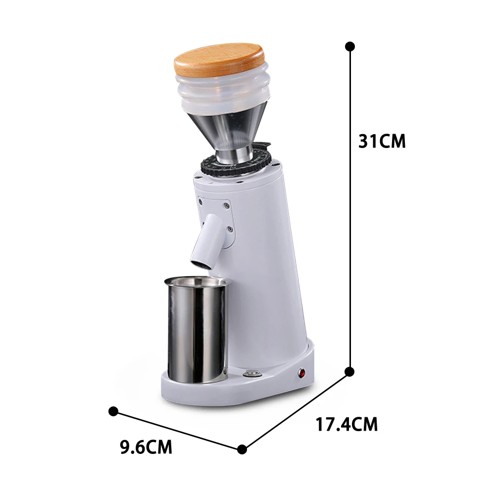 ITOP itop40 Titanium Burr Electric Coffee Grinder with Blow Hopper Cylindrical Aluminum Alloy Fuselage 40MM Conical Burr ITOP 40